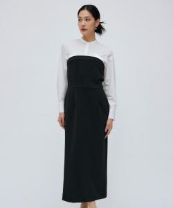 Моющееся вязаное платье без бретелей Millionne из картона