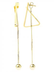 Adeliás Женские серьги из нержавеющей стали в золотом исполнении