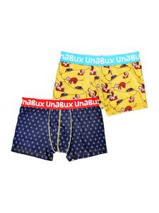 Боксеры UNABUX, цвет Blue/Yellow