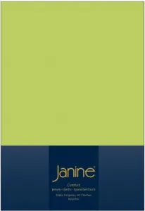 Простыня на резинке Janine Topper Comfort Jersey 90x190 см - 100x220 см, цвет яблочно-зеленый Original Janine