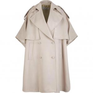 Двубортное тренч-пальто MaxMara, бежевое