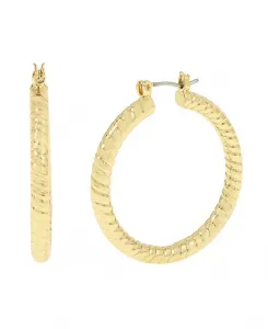 Текстурированные серьги-кольца среднего размера Robert Lee Morris Soho, gold