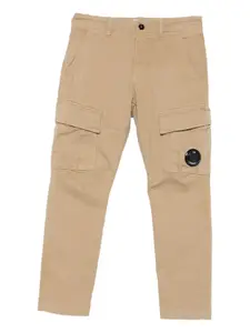 Карго-брюки с деталью на кармане C.P. Company Kids, коричневый