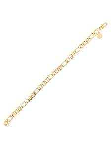 Adeliás Браслет унисекс из нержавеющей стали, 21,5 см, золотистый