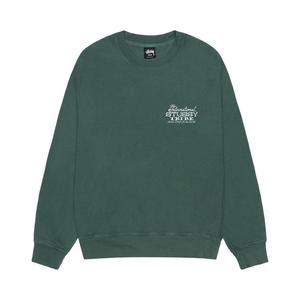 Свитер Stussy IST Crew Pigment Dyed, Forest