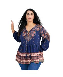 Женская туника Kiani с богемным принтом AVENUE, Folklore