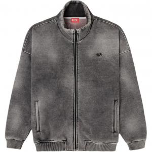 Полно-застежка вышитая куртка DIESEL, серый