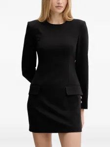 Мини-платье с клапанами на карманах Armani Exchange, черный