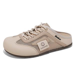 Женские сандалии с закрытым носком, и нескользящие BAKE, White