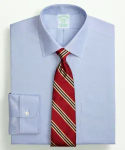 Рубашка-оксфорд из эластичного хлопка Supima с точечным рисунком, приталенный крой.