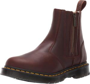 Dr. Martens womens Alyson W/Zips, Dark Brown Snowplow Wp