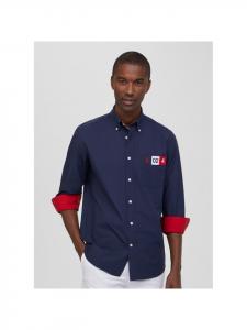 Рубашка Faconnable, цвет marineblau/rot-5ja