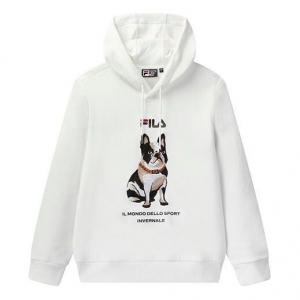 Толстовка Men's FILA Alphabet Embroidered Sports White, белый