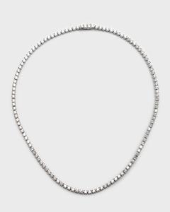 Ожерелье круглой формы из белого золота 18 карат с выращенными в лаборатории бриллиантами, длина 16 дюймов, вес 10 карат Neiman Marcus