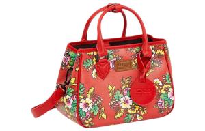 Сумка-шоппер KENZO с логотипом в цветочном принте