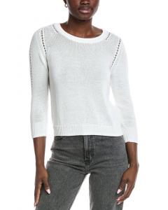 Хлопковая укороченная свободная топ от Autumn Cashmere, белый