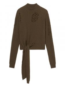 Свитер с завязками Blumarine, зеленый