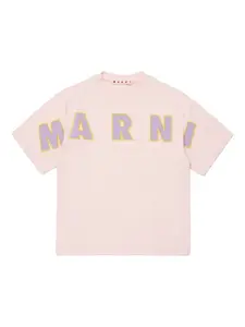 Футболка с логотипом Marni Kids, розовый