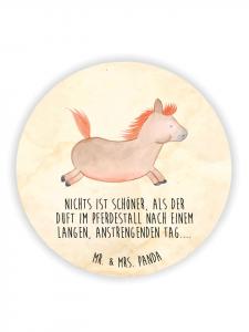 Магнит на холодильник в винтажном стиле с изображением прыгающей лошади и надписью  Mr. & Mrs. Panda, Vintage