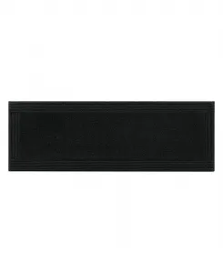 Двусторонний ворсистый хлопковый коврик для ванной Splendor, 61 x 183 см Madison Park Signature, черный