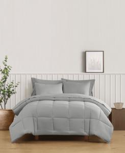 Зеленый однотонный комплект постельного белья из 3 предметов, размер full/queen Truly Soft, Gray