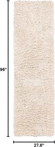 Ковер-дорожка SAFAVIEH, 69 x 244 см, New Orleans Shag Collection, Beige, ручной работы, идеально подходит для помещений с высокой проходимостью в гостиной, спальне (SG532B)