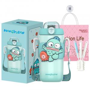 Hello Kitty термостаканы 500ML Sanrio, Half Fish Man Thermos Cup + Gift Bag + Cup Brush 1
