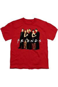 Футболка с актерами сериала "Друзья" для детей Gildan, красный