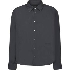 Рубашка Ami Paris с длинными рукавами на пуговицах AMIPARIS, черный
