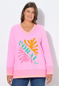 Свитшот с принтом кораллового цвета Laurasøn, Neon Pink