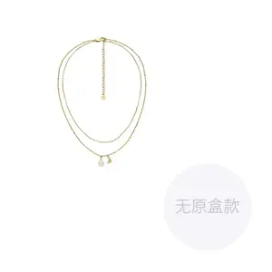 EMPORIO ARMANI Латунное ожерелье женское золотое