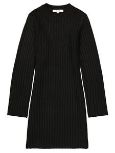 Garcia Зимнее вязаное платье кремового цвета