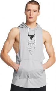 Мужская толстовка без рукавов Under Armour Project Rock Payoff, (011) Mod Gray Medium Heather/Black