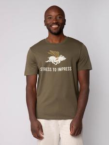 Футболка wat? Apparel T-Shirt Stress to impress, хаки