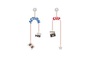 Серьги Play для женщин разноцветные Swarovski, мультиколор