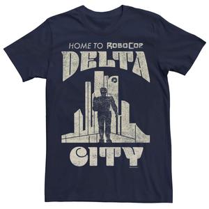 Мужская футболка RoboCop Delta City Home To RoboCop Silhouette Licensed Character