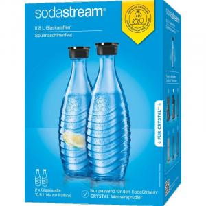 Двойная упаковка стеклянных графинов, которую можно мыть в посудомоечной машине SodaStream, 2 шт.