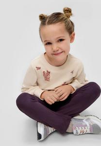 Толстовка s.Oliver MIT GLITZER DETAILS, Helles Sand/Off-White