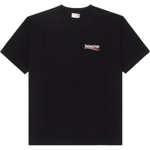 Футболка оверсайз с принтом "Black Political Campaign" 'Черный/Белый' Balenciaga