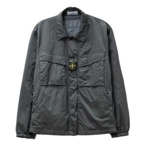 Куртка garment dyed econyl regenerated nylon jacket 'grey' Stone Island, серый