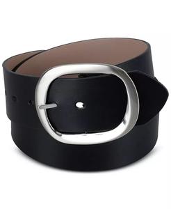 Женский двусторонний ремень с крупной пряжкой Calvin Klein, серый