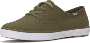 Женские кроссовки Keds Champion с шнуровкой для сезона, оливковый