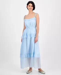 Женское платье макси с завязками julia jordan, синий