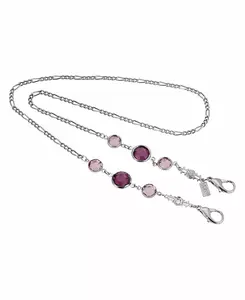 Женское ожерелье с держателем для маски из кристаллов Swarovski 2028, purple