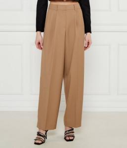 Брюки женские Michael Kors широкого кроя полушерстяные, бежевый