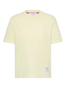 Футболка с полосками 4-Bar THOM BROWNE, желтый