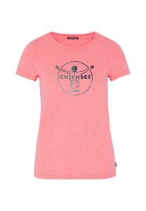 Футболка с принтом спереди на джемпере CHIEMSEE, цвет Neon Pink