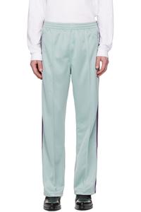 Needles Зеленые гладкие спортивные штаны из полиэстера