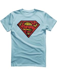 Футболка Superman Mash-Up Shield T-Shirt синего цвета Superman