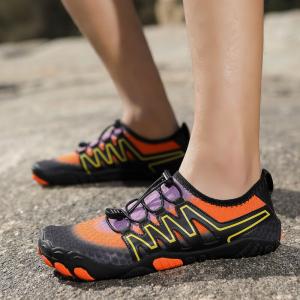 Обувь Shark Bart (SBART) ddmao для отслеживания реки, нескользящая обувь на мягкой подошве для отдыха на открытом воздухе, рыбалки и фитнеса, черная, оранжевая, syq707 36-47